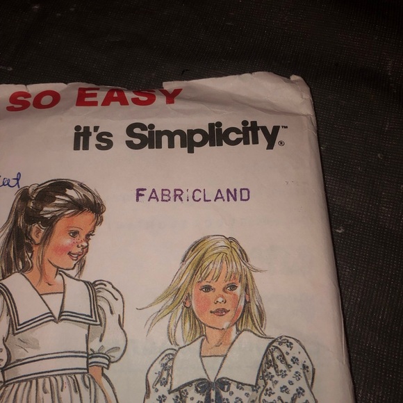 Vintage 1991 simplicity 9831 -4-12dress with full skirt/sailor collar. Sewing - Picture 4 of 6